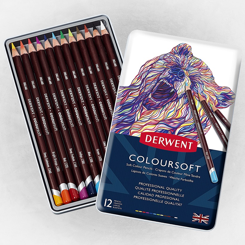 Derwent Coloursoft Farbstifte 12