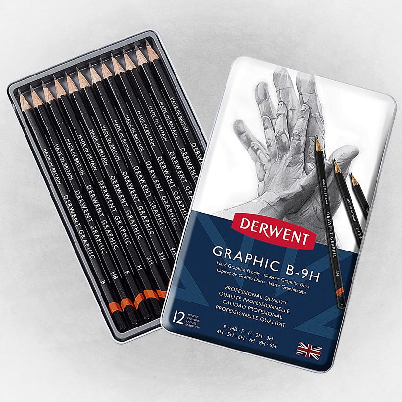 Derwent Graphic Bleistifte 12-H