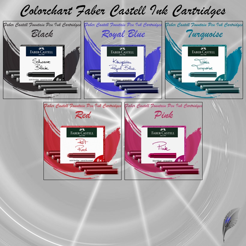 Faber Castell Tintenpatronen Colorchart