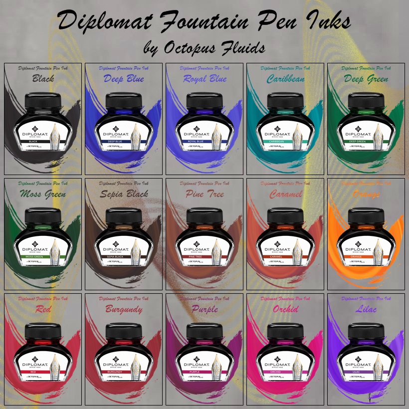 Diplomat Füllhaltertinte Colorchart