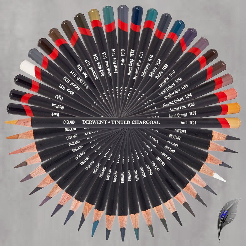 Derwent Tinted Charcoal Pencils