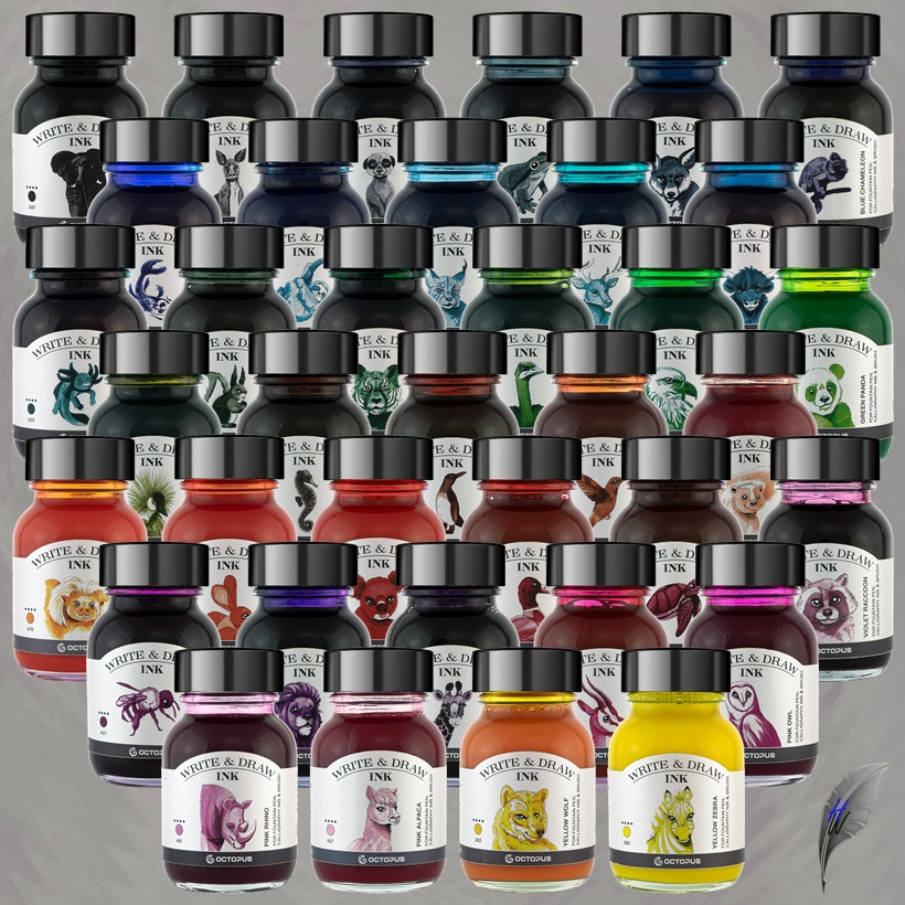 Octopus Fluids Write & Draw Inks