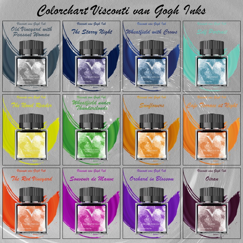 Visconti van Gogh Tinten Colorchart
